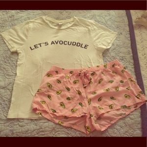 Forever 21 avocuddle pajama set